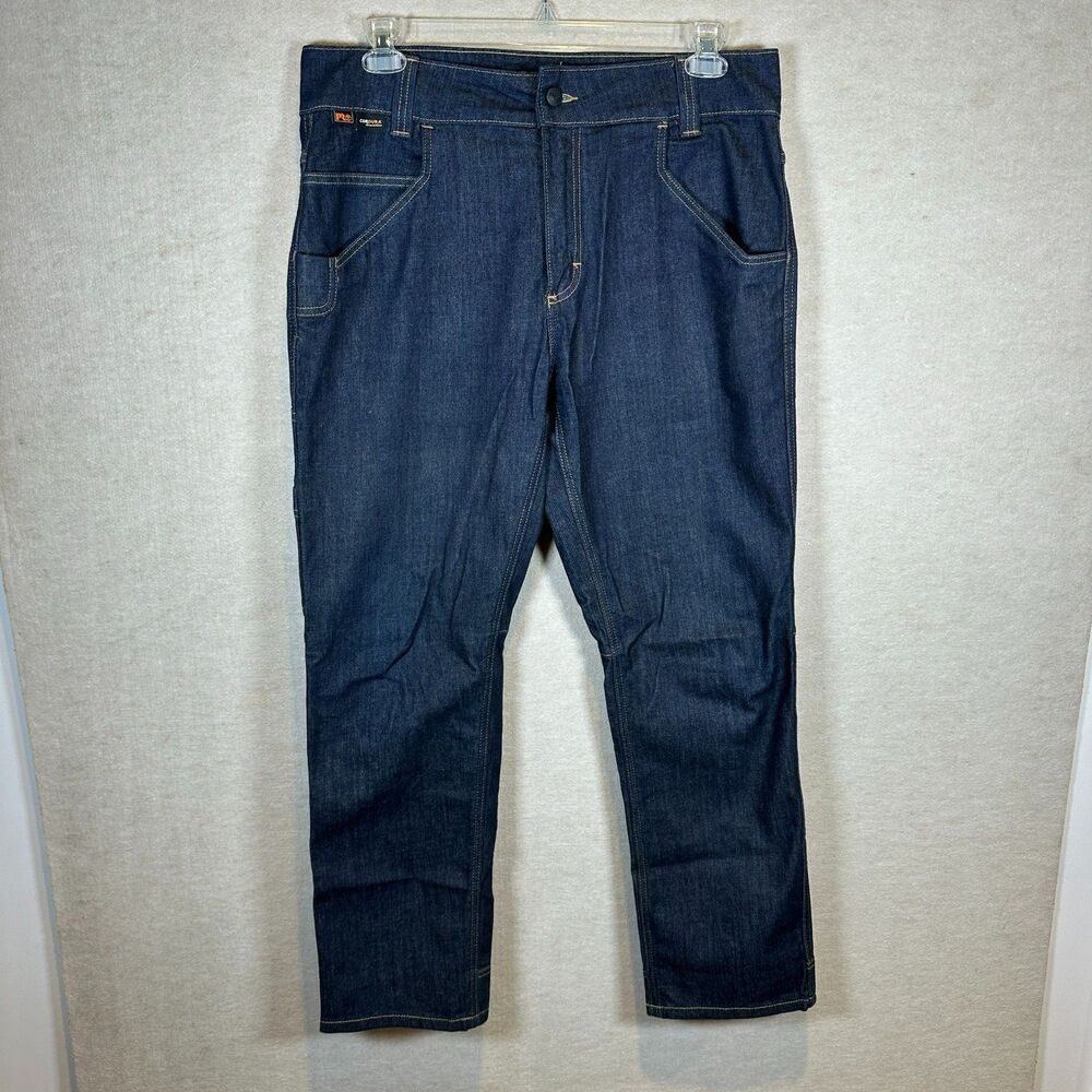 Timberland PRO Cordura Denim Jeans Mens Athletic Fit W34 L30 Dark Wash Workwear